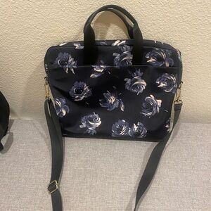 Navy blue laptop bag